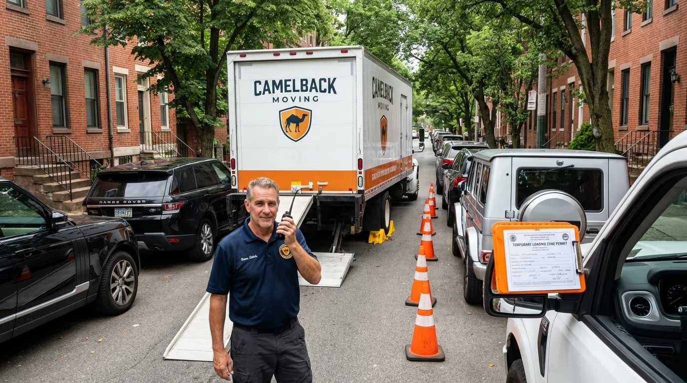 City street loading permit setup in New London, CT